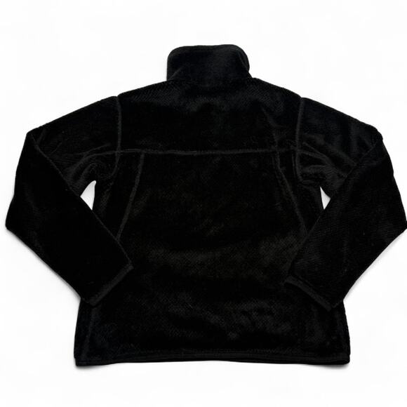 Patagonia Women’s M Black 1/4-Snap Fleece Jacket Soft Warm Cozy Pullover - Picture 2 of 4